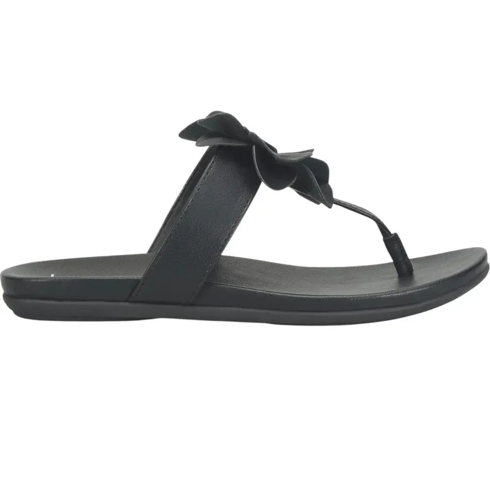 BOC BY BORN Kendal Floral Appliqué Sandal Black Size 7 - Picture 4 of 7